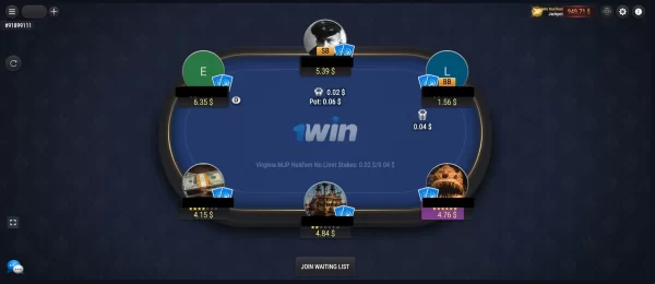対人戦で実力を試す！1winのポーカーゲーム